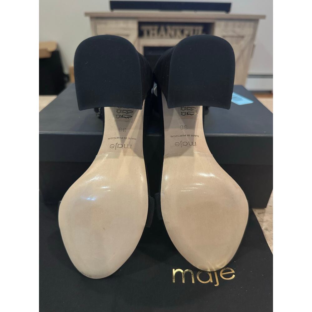 NEW Maje Faria Strappy Pumps in Black Suede size 38 / 7.5 - Picture 6 of 9